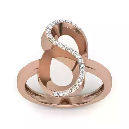 Women Diamond Ring 3dm render details