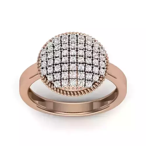 Women Diamond Ring 3dm render details