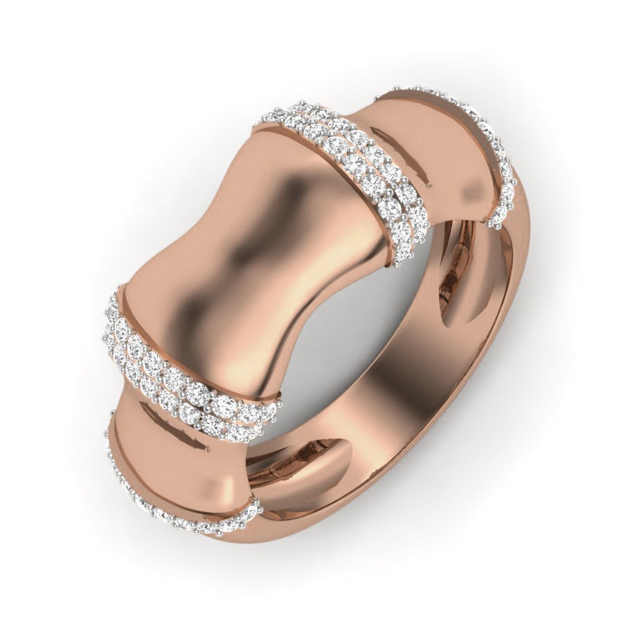 Women Diamond Ring 3dm render details 3D print model_4