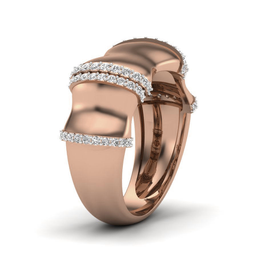 Women Diamond Ring 3dm render details 3D print model_2