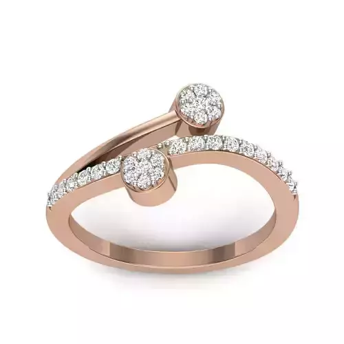 Women light weight ring 3dm render detail