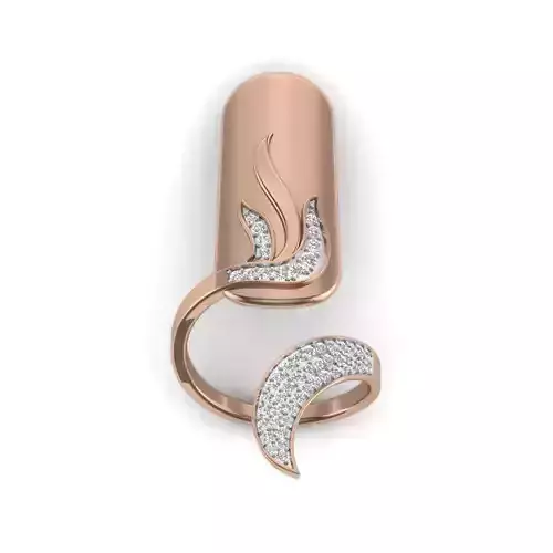 Women Cocktail Ring 3dm render details