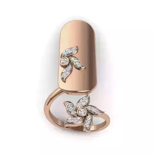 Women Cocktail Ring 3dm render details