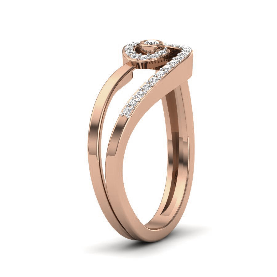 Women Diamond Ring 3dm render details 3D print model_2