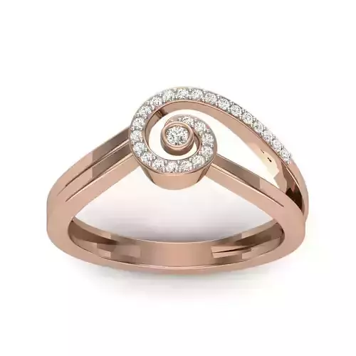 Women Diamond Ring 3dm render details