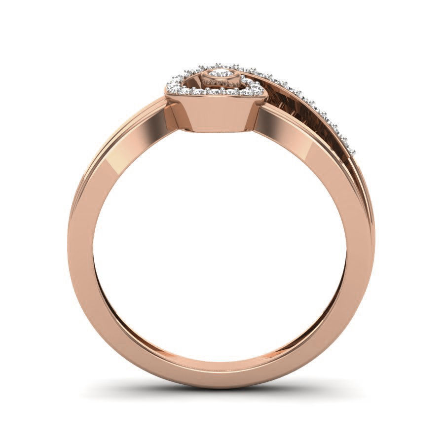Women Diamond Ring 3dm render details 3D print model_1
