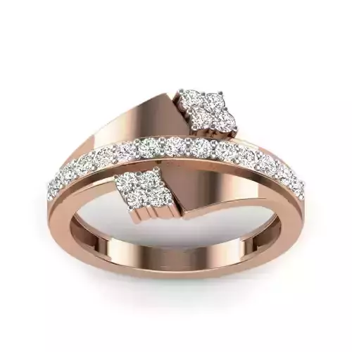 Women Diamond Ring 3dm render details