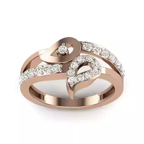 Women Diamond Ring 3dm render details
