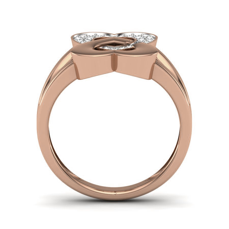 Heart Diamond Ring 3dm render details 3D print model_1