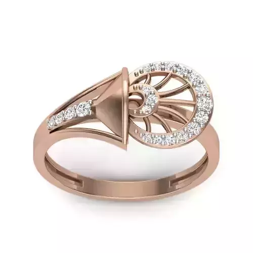 Women Diamond Ring 3dm render details