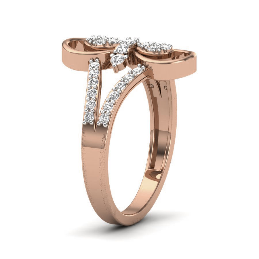 Women Diamond Ring 3dm render details 3D print model_2