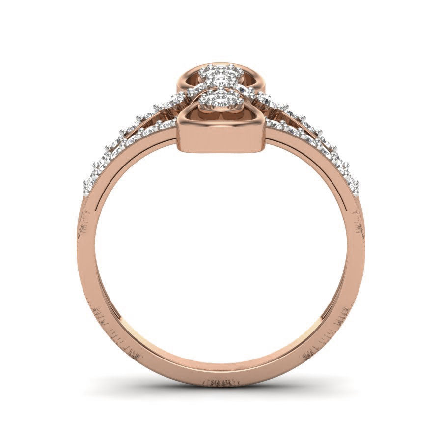 Women Diamond Ring 3dm render details 3D print model_1