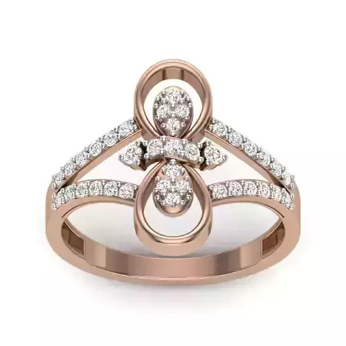 Women Diamond Ring 3dm render details