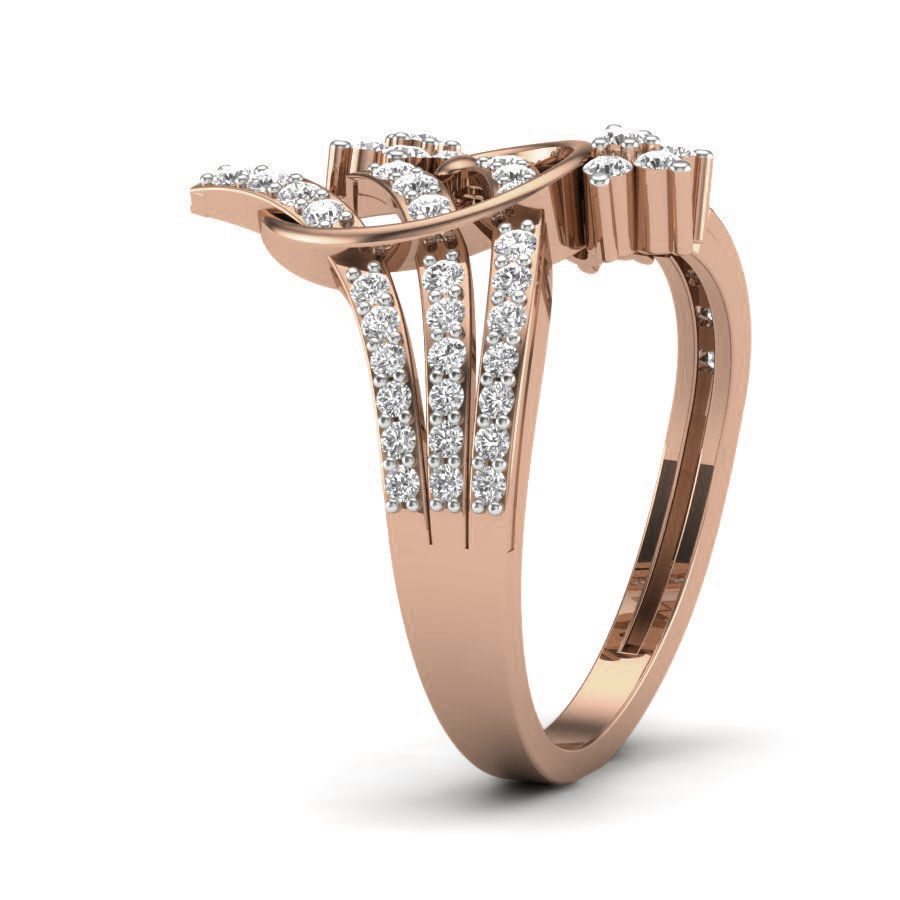 Women Diamond Ring 3dm render details 3D print model_2