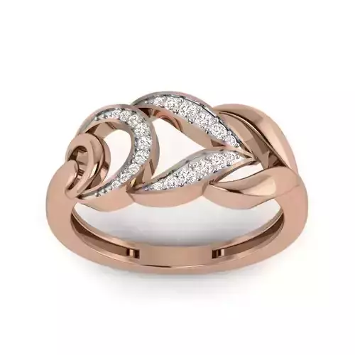 Women Diamond Ring 3dm render details