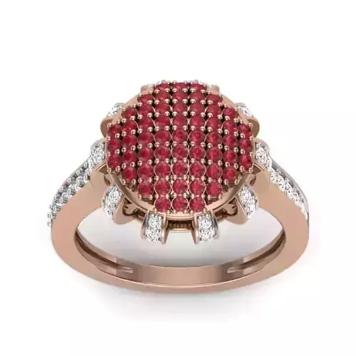 Women Diamond Ring 3dm render details