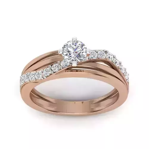 Women solitaire ring 3dm render detail 