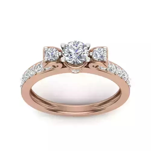 Women solitaire ring 3dm render detail 