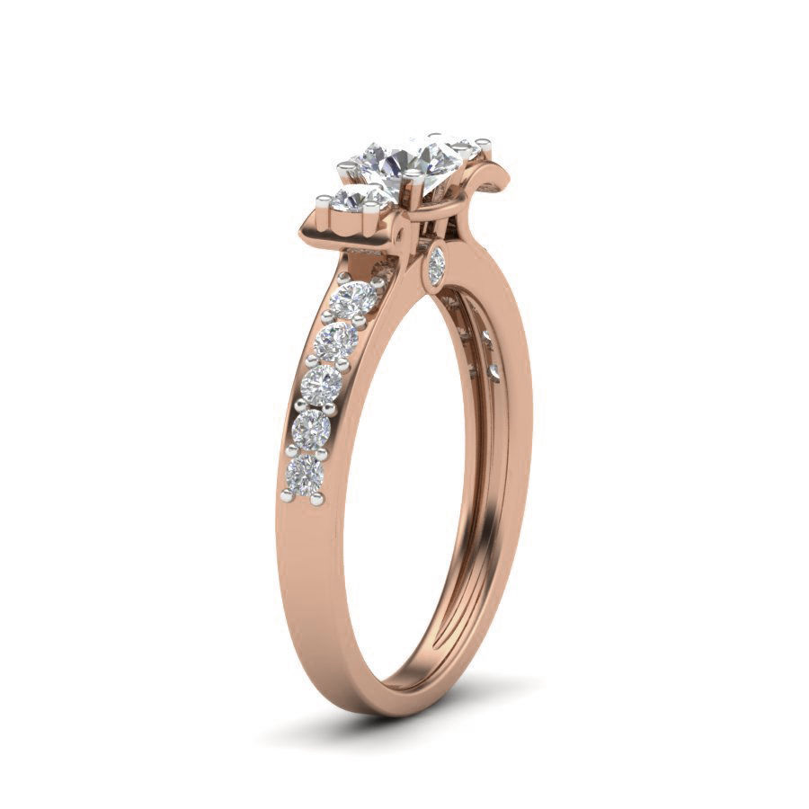 Women solitaire ring 3dm render detail 3D print model_2