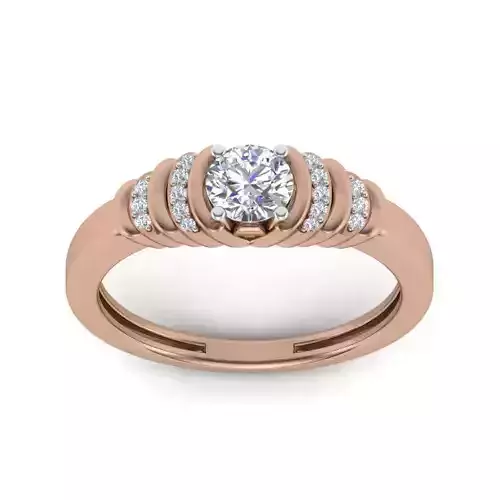 Women solitaire ring 3dm render detail 