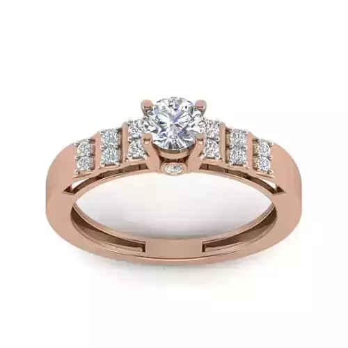 Women solitaire ring 3dm render detail 