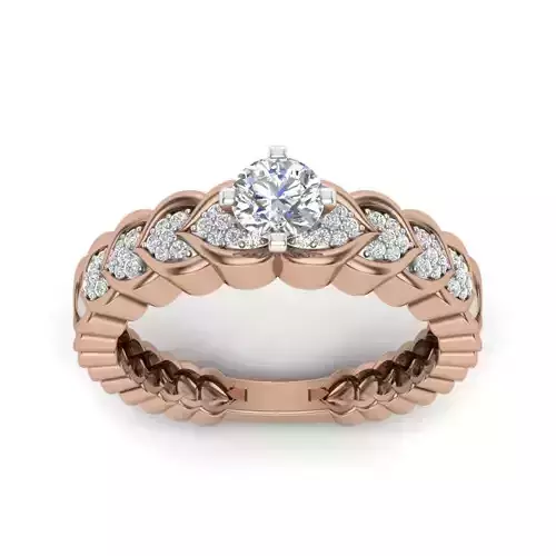 Women solitaire ring 3dm render detail 