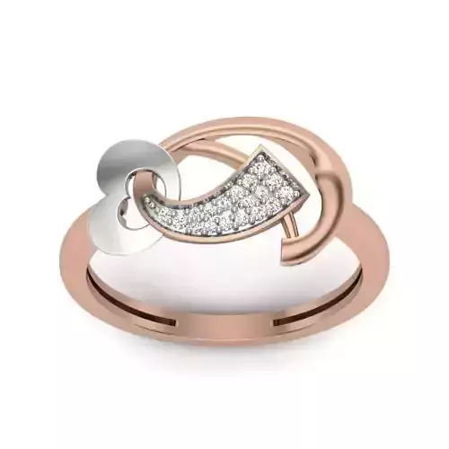 Women Diamond Ring 3dm render details