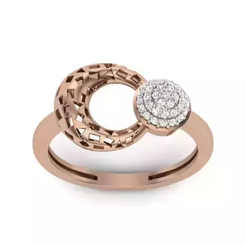 Women Diamond Ring 3dm render details