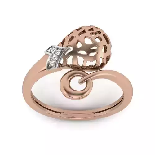 Women Diamond Ring 3dm render details