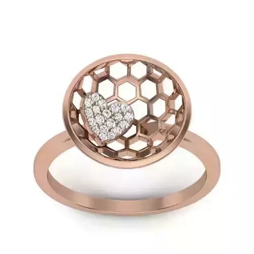 Women Diamond Ring 3dm render details