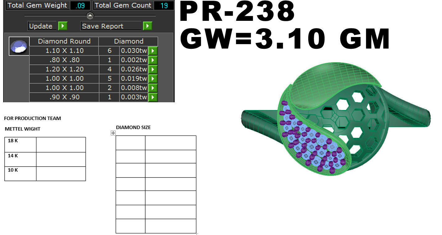 Women Diamond Ring 3dm render details 3D print model_5