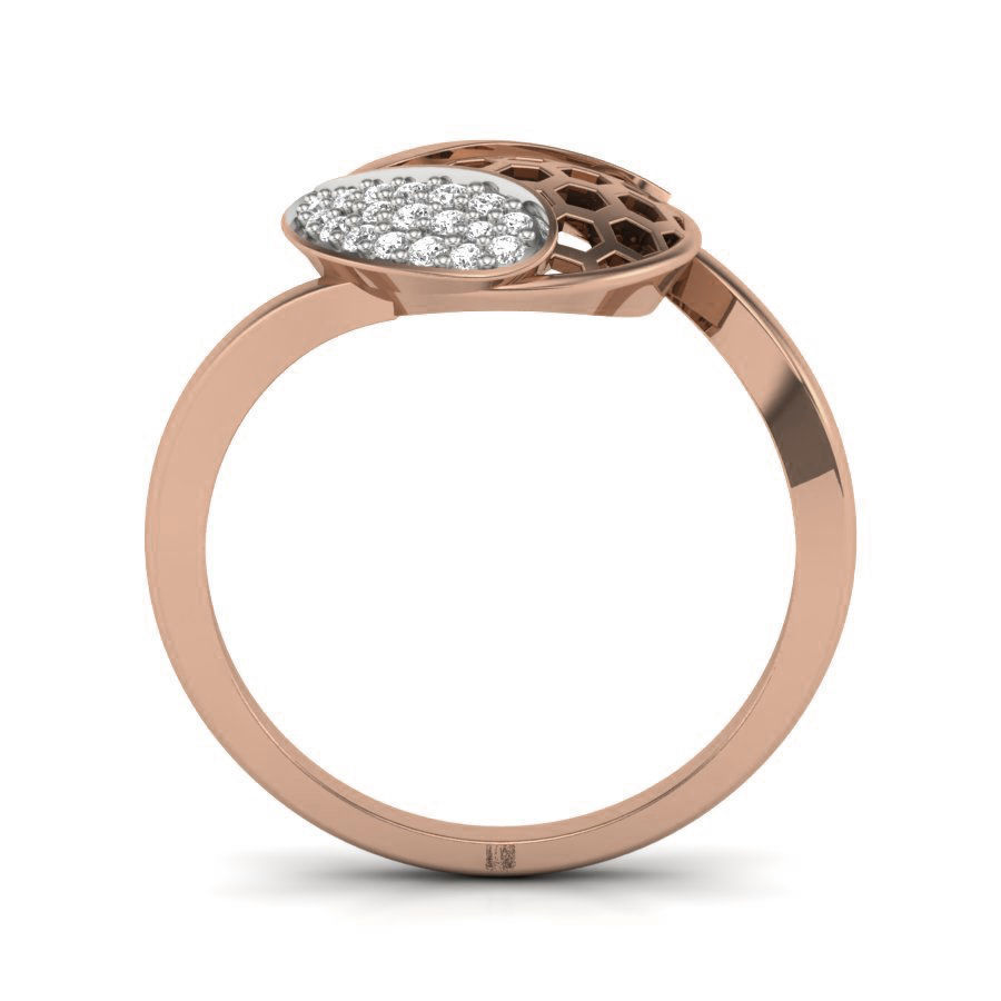 Women Diamond Ring 3dm render details 3D print model_1