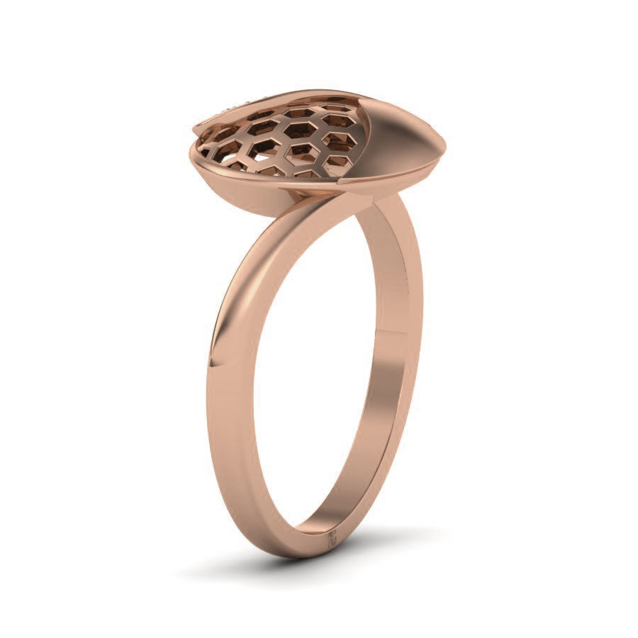 Women Diamond Ring 3dm render details 3D print model_2