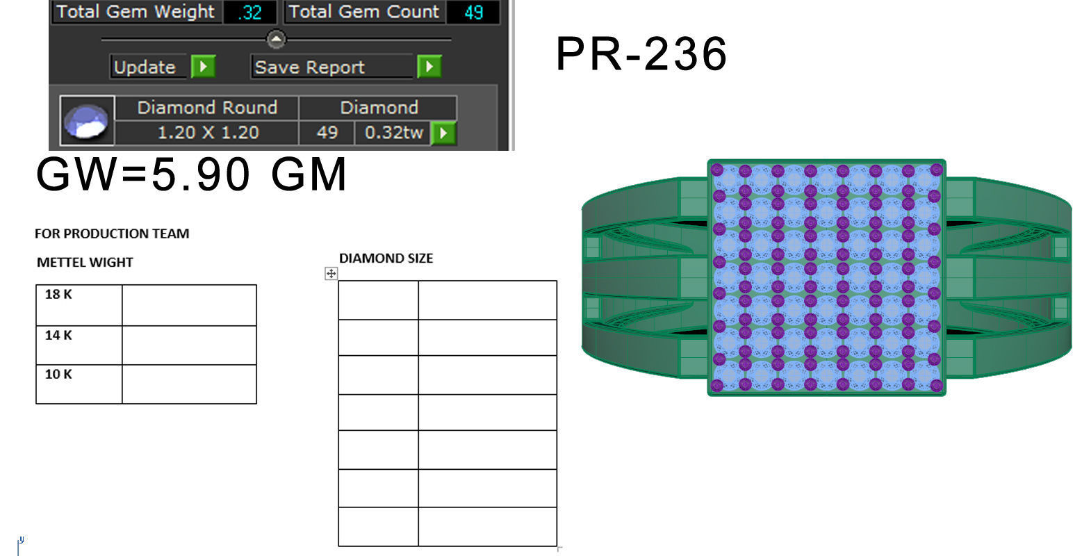 Gents Diamond Ring 3dm render details 3D print model_5