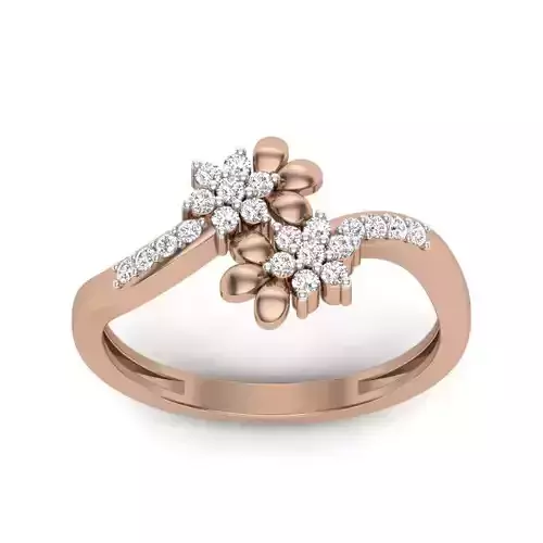 Women Diamond Ring 3dm render details