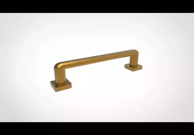 pipe handle door 3D model
