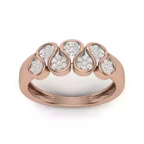 Women Diamond Ring 3dm render details
