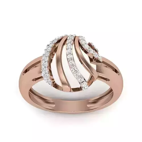 Women Diamond Ring 3dm render details
