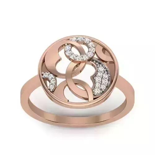 Women Diamond Ring 3dm render details