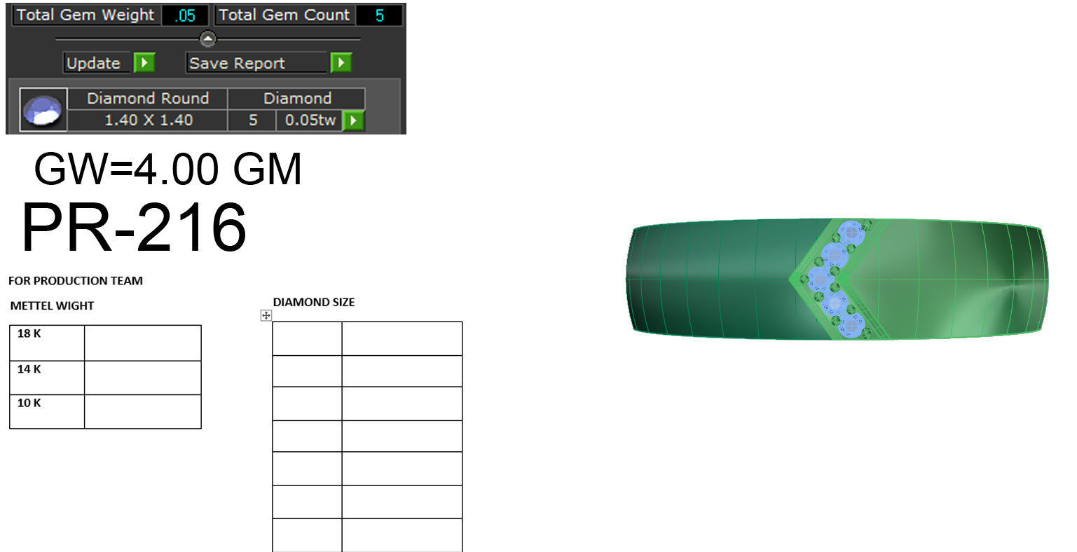 Diamond Band 3dm render details 3D print model_5