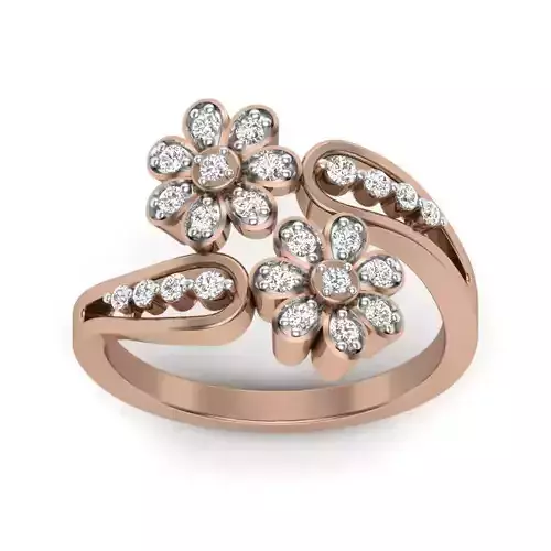 Women Diamond Ring 3dm render details