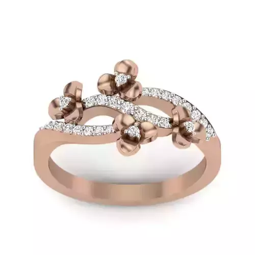 Women Diamond Ring 3dm render details