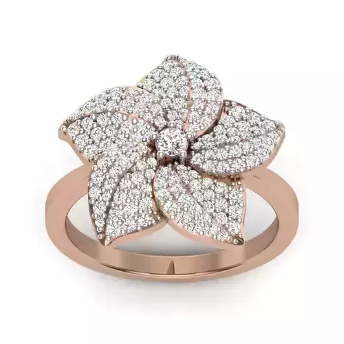 Women Cocktail Ring 3dm render details