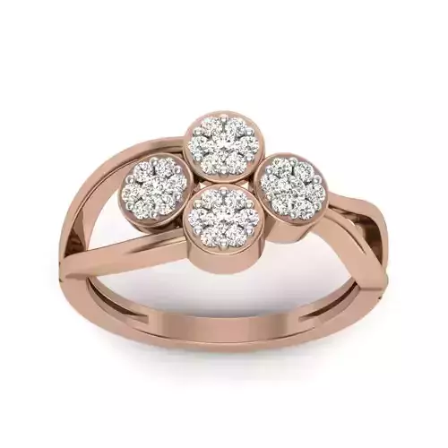 Women Diamond Ring 3dm render details