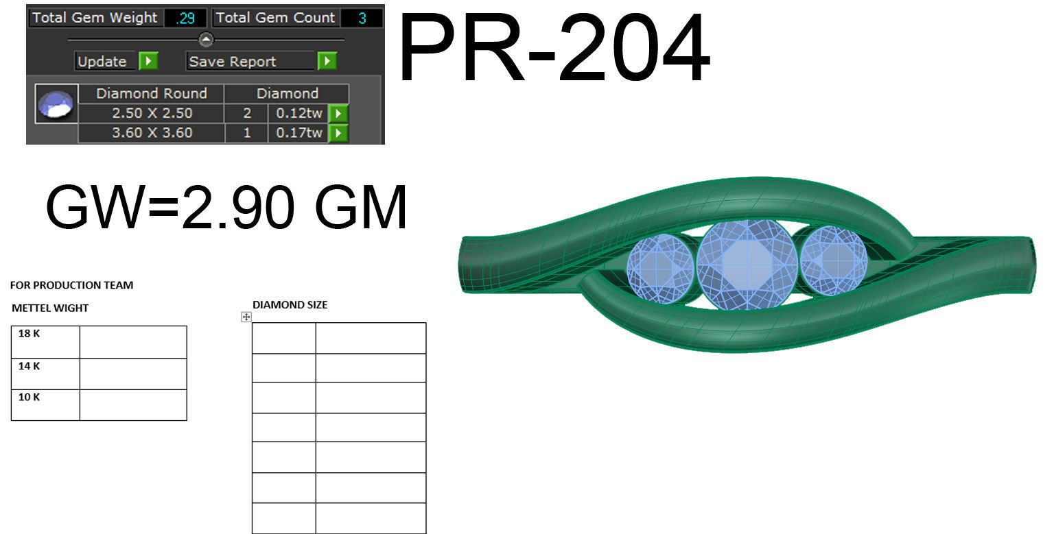 Women light weight ring 3dm render detail 3D print model_5
