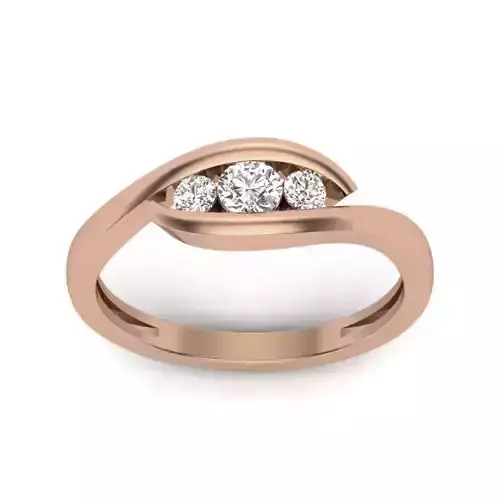 Women light weight ring 3dm render detail