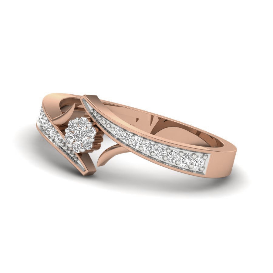 Women Diamond Ring 3dm render details 3D print model_3