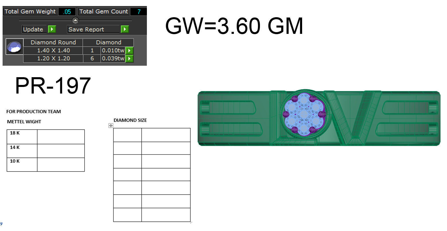 Diamond Band 3dm render details 3D print model_5