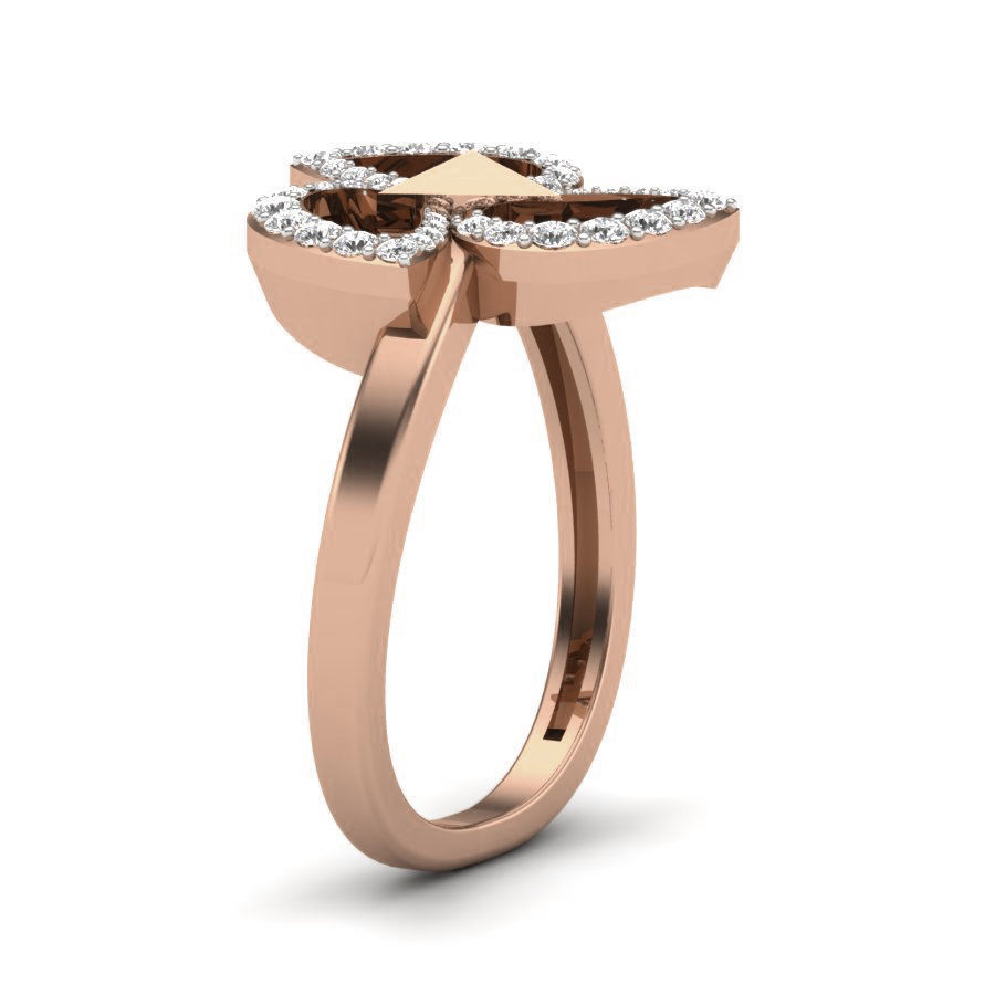 Women Diamond Ring 3dm render details 3D print model_2
