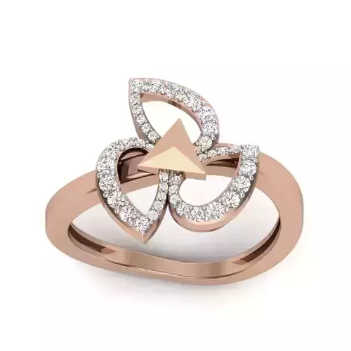 Women Diamond Ring 3dm render details